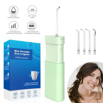 China Hotel Portable Dental Care 3 Working Modes Mini Water Flosser For Daily Teeth Cleaning for sale