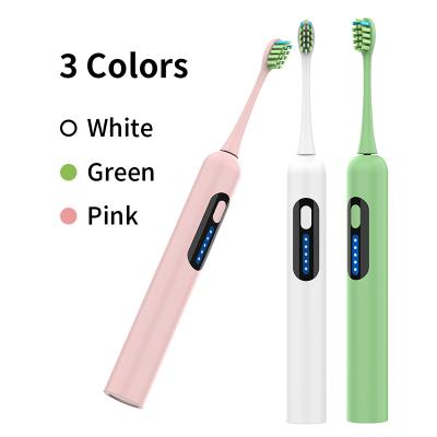 China 5 Modes PP Automatic Powerful USB Rechargeable Waterproof Adult Ultrasonic Electric Toothbrush for sale