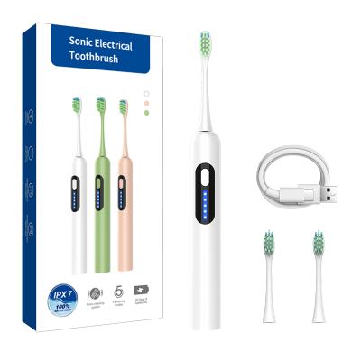 China New Designed Sonic Ultrasonic Electric Toothbrush Travel PP Gum Automatic Adult Care Oral Hygiene for sale