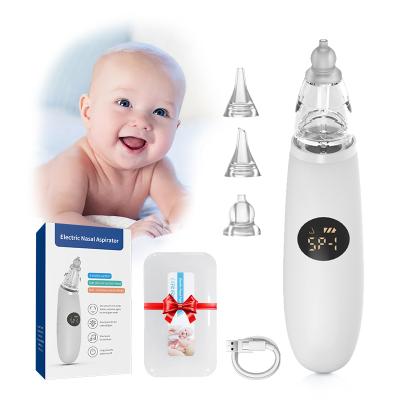 China Usb Electric Rechargeable Baby LCD Display Vacuum Snotsucker Machine Nasal Aspirator N025 for sale