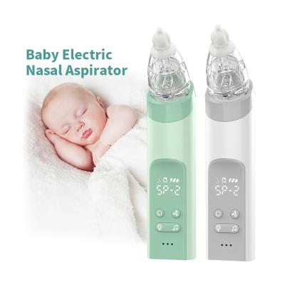 China Cheap LED Screen Display Price Silicone Food Grade Infant Electric Baby Aspirator Nasal Aspirator With Music for sale