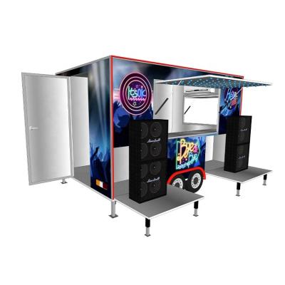 China Modern AIR Mobile Dance Floor Band Dupes Mobile Trailer DJ Booth Truck for Touring Event and Show Te koop