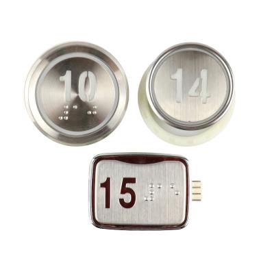 China Contemporary Elevator Parts MTD265 MTD303 MTD330 Braille Not Do Ultrathin Braille Keys Elevator Button for sale