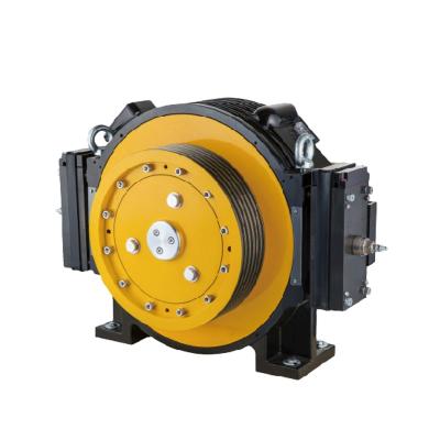 China WYJ103-08 Block Contemporary Permanent Magnet Synchronous Brake PU Gearless Elevator Parts Elevator Traction Machine for sale