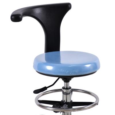 China Metal With Foot Pedal Doctor Sneak Metal Base Connect Sliding Wheel Doctor Chair for sale