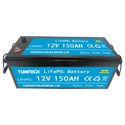 China Factory Direct Sale Rechargeable Deep Cycle LiFePO4 12V 150Ah Lithium Ion Battery Pack 150Ah for sale