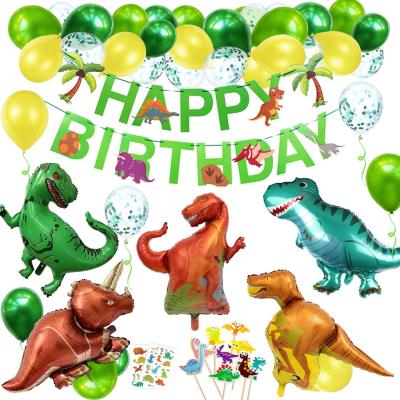 China Hot Sale Dinosaur Foil LHD Amazon Theme Birthday Decoration Party Supplies Sets Dinosaur Foil Balloon for sale