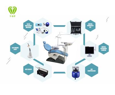 China Metal Chair Dental Unit TJ2688 A1 PU Leather Computer Controlled Integral Dental Chair for sale