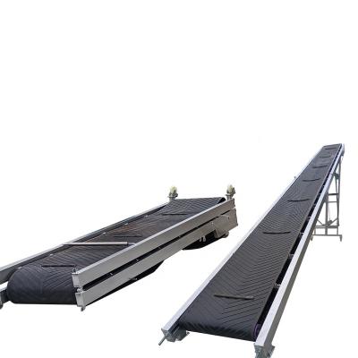 China Non-slip Bag Cement Coal Ash Folding Belt Conveyor For Loading Containers for sale