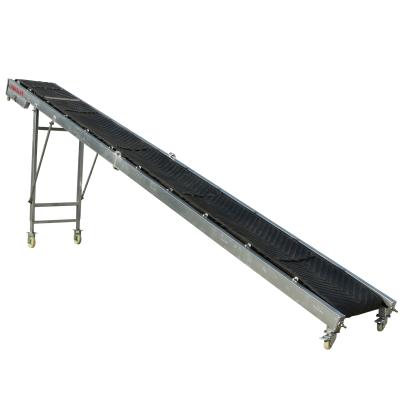 China Bag Cement Charcoal Ash Folding Skidproof Belt Conveyor Conveying Cereal And Grain for sale