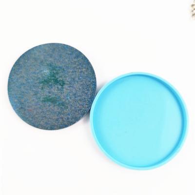 China 1040 Viable Empty Circle Coaster Mold Resin Home Decoration Epoxy Mold Handmade Art Crafts Coaster Mold for sale