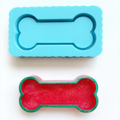 China 3498 Viable The Dog Bone Shake Silicone Resin Mold for sale