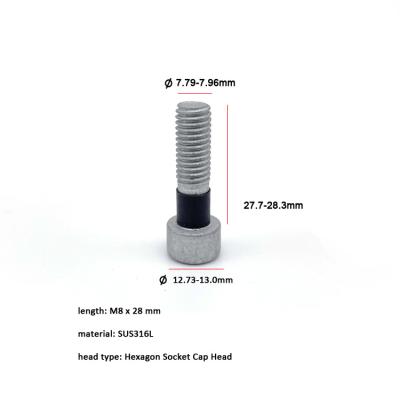 China HEX China Factory Dacromet Hex Socket Cap Head Cap Head 316 Stainless Steel M8 Inner Stainless Steel Screw for sale