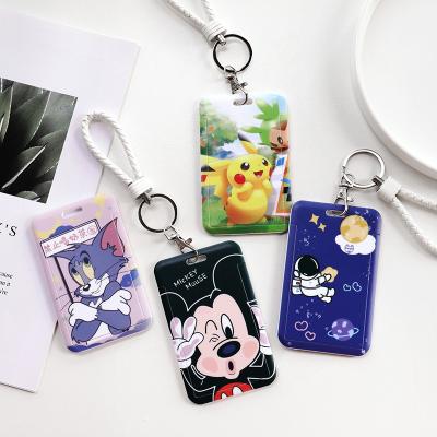 China Promotional Gift Credit Name Cover PVC Business Holder Necklace Lanyard ID Card Holder Badge Holder Accessories for sale