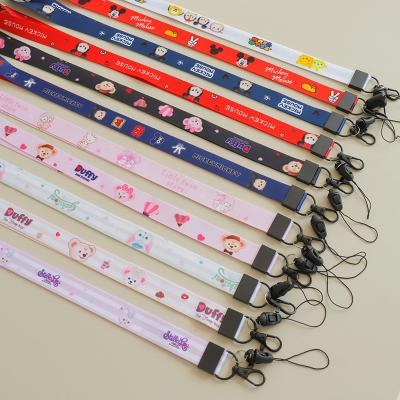 China Environmental Friendly Neck Lanyard For Cute Cartoon Fashion Keys ID Badges Kawaii Card Pink Key Chain Lanyards For Kids Girls Boys Girls Men Women Types for sale