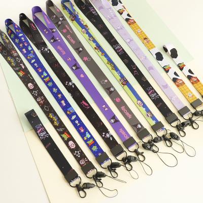 China Promotional Gift Cartoon Personalized Logo Lanyard Sublimation Polyester Neck Custom Printing Lanyards With Logo Custom for sale