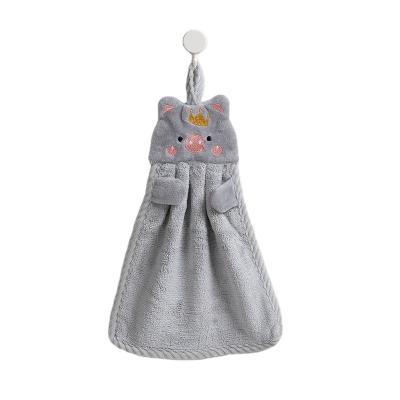 China Latest Designs Viable Home Kitchen Bathroom Creative Cute Hanging Hand Towel Hand Towel for sale