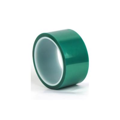 China High Quality Durable Waterproof Using Various Adhesive Waterproof PET Green High Temperature Resistant Tape for sale