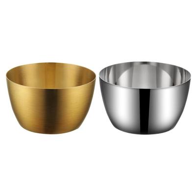 China Factory Sales Heatable Natural Color 201 Stainless Steel Durable Mixing Salad Bowl for sale