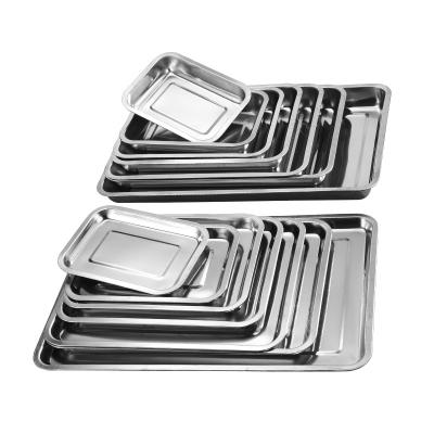 China Contemporary Factory Wholesale Natural Color Kitchen 304 Guangdong Stainless Steel Tray for sale