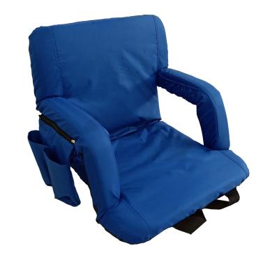 China Outdoor / Wide Cushion Adults Reclining Reclining Camping Back Support Ventura Reclining Stadium Seat for sale