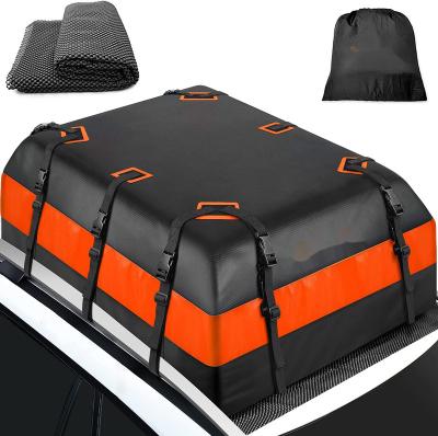 China Waterproof Roof Luggage Swamp Car Cargo Roof Bag Roof Top Luggage Carrier With Protective Black Anti-Skid Travel Storage Rack SUV Van Universal for sale