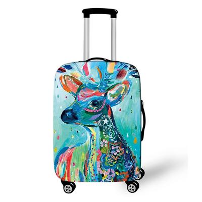 China Animal Luggage Cover Design Lion Dog Leopard Tiger Giraffe Suitcase Cover Custom Printed Luggage Cover Cat for sale