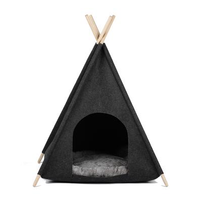 China Cats Modern Design Cat Tent Pet House Pet Bed Teepee Tent Indoor Camping House for sale