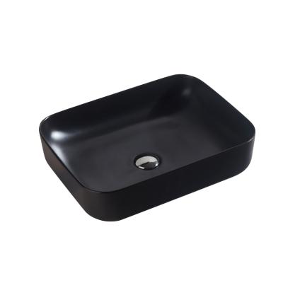 China Eco-Friendly Ceramic Bathroom Item Chaozhou Italian Matt Black Sinks for sale