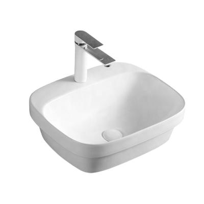 China Modern Rectangular Shape Semi Ceramic Inset Hand Wash Basin For Australian Market for sale