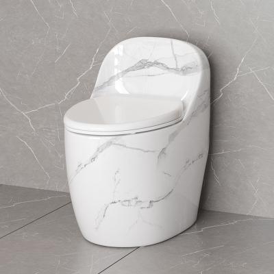 China 2021 New Design Eco-friendly Hot Sale In Amazon Marble Toilet One Piece Bathroom Ceramic Toilet Bowl for sale