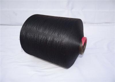 China 100% DTY Polyester Texturised Yarn Ring Spun 150D/96F AA Grade Black Color for sale