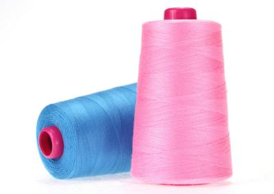 China Navy Colour Durable 20 / 3  Polyester Sewing Thread For Shoes / Caps / Jeans for sale