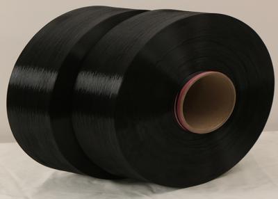 China DDB / Dope Dyed Polyester POY Yarn 250D , Black Polyester Core Spun Yarn For Knitting for sale