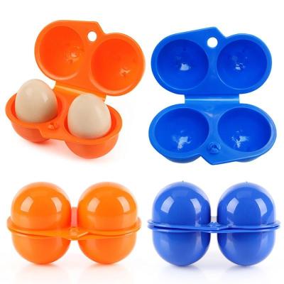 China 2/15 Grid Egg Storage Box Portable Egg Holder Container For Outdoor Kitchen Camping Picnic Egg Box Crate Organizer Case HSD/409 for sale