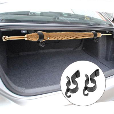 China Car Interior Organizer Storage Trunk Holder 2pcs/Pack Modern Car Accessories Towel Hook Factory Hanger Umbrella Hook Trunk for sale