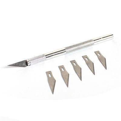 China Non-slip #6 Cutter Blades Engraving Craft Knives Metal Scalpel Knife Blades Repair DIY Tools For Mobile Phone Laptop PCB HSD/069 for sale