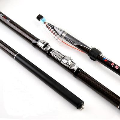 China High Carbon Bass Spinning Casting Ultra Fiber Telescopic Rod 2.7m-5.4m Carbon Fishing Rods China Light for sale