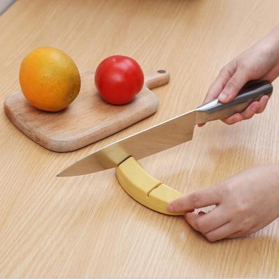 China Viable professional 2 stage knife sharpener helps repair, restore, polish blades with banana shape for sale