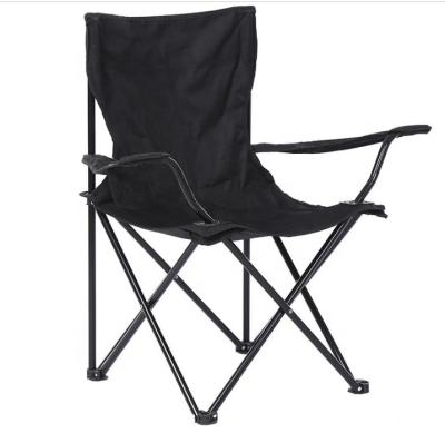 China Folding Camping Chair Steel Frame Easy Carry Padded Armchair With Cup Holder for sale