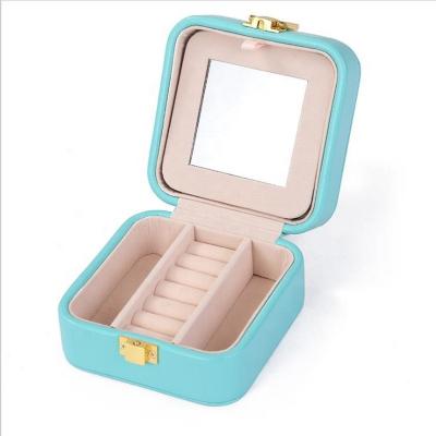 China Fashionable Jewelry Organizer Box Traveling Jewelry Case Small Traveling Jewelry Box For Women Earring Organize for sale