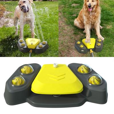 China 2021 New Viable Dog Drinking Fountain Outdoor Step On, Paw Activated Drinking Pet Dispenser Easy, Provides Fresh Water for sale