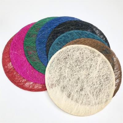 China Sustainable Natural Woven Jute Round Dining Table Place Mat for sale