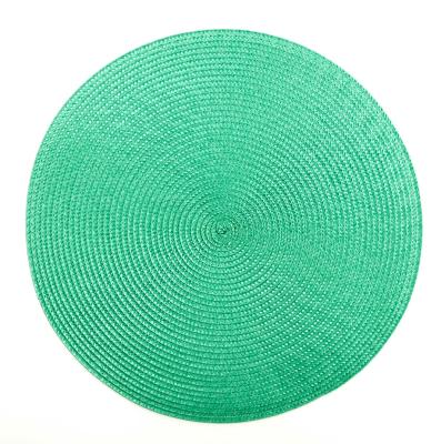 China Viable Running Hot Selling Promotional Home Daily Use Round PP Braided Place Mat for sale