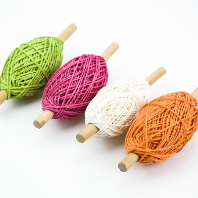 China Paper Raffia Rope Spool Multicolor Paper Yarn for sale