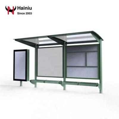 China Mobile Charging Modern Bus Stop Station Design Bus Stop Bench City Bus Dimensions for sale