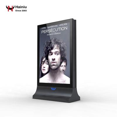 China Static / Outdoor Double Side Scrolling Digital Sign / Solar Power Led Scroll Signs Thin Edge Frame For Sale for sale