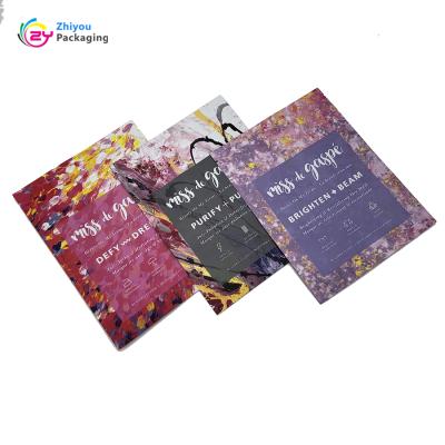 China Eco-friendly Barrier Aluminum Foil Three Side Sealed Pouches Bag For Facial Mask Packaging for sale