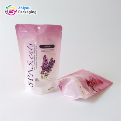 China Barrier Food Grade Stand Up Pouches Bath Salt Packaging Ziplock Bag With Zipper for sale