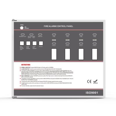 China Hotel MCU Version Security Alarm System 4 Zones Fire Alarm Conventional Wired Control Panel for sale